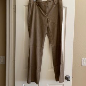 NY&Co tan herringbone dress pants.